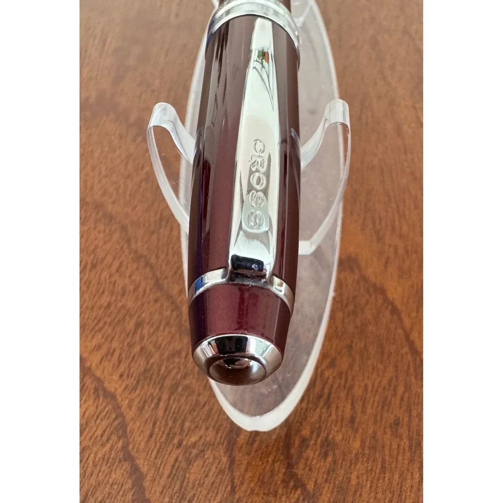 Cross Bailey Red Lacquer with Chrome Trim Rollerball Pen